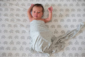 baby awake in crib
