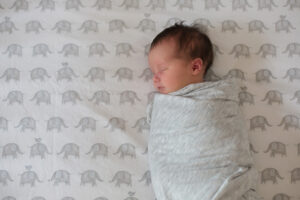 baby sleeping in crib