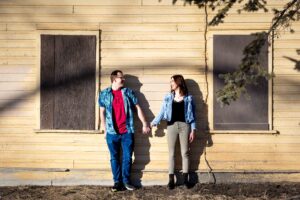 couple looking lovingly at each other