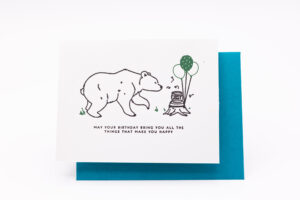 custom stationary created by Chandler and Price letterpress