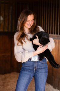 portrait of a girl and her cat personalized Calgary grad photo session