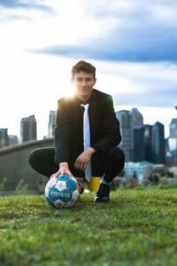 Calgary high school grad photo session Scottsman Hill
