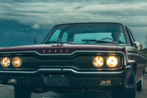 Calgary high school grad photo session vintage car